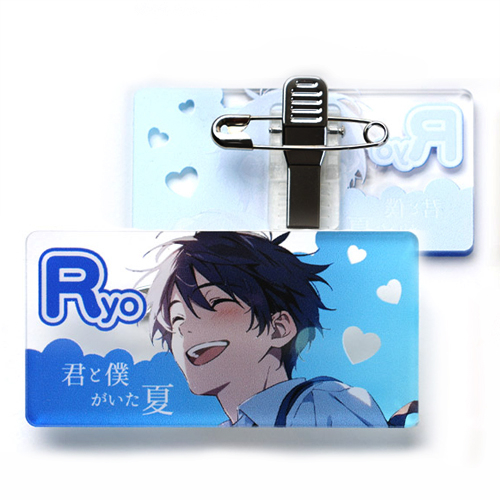 名札型アクリルバッジ