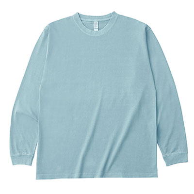 D-FACTORY 6.6oz ガーメントダイ長袖Tシャツ（1.6インチリブ）
