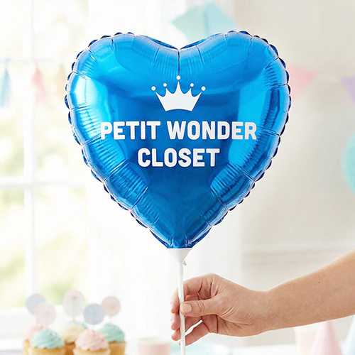 ハート型フィルム風船 25cm（100個セット）