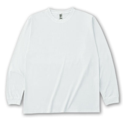 D-FACTORY 6.6oz ガーメントダイ長袖Tシャツ（1.6インチリブ）