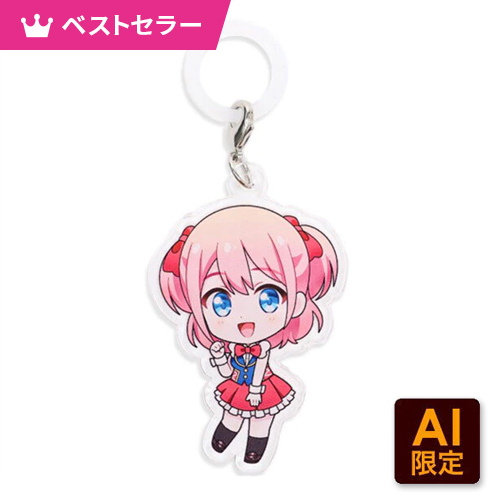 フリー型アンブレラマーカー（クリア）傘に付けられるダイカットアクリルネームタグをフルカラーでオリジナルに 物販などの大ロットはもちろん1個でも注文可能