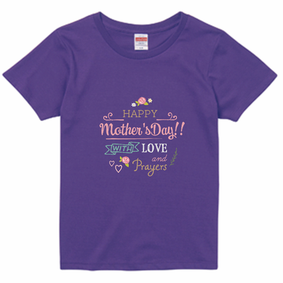 カラフルなメッセージがおしゃれな母の日のTシャツ