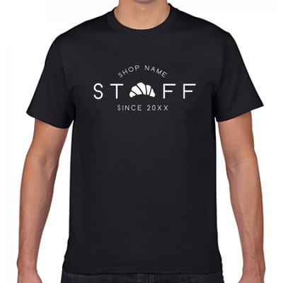 カフェやパン屋さんのスタッフTシャツ