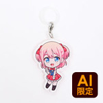 フリー型アンブレラマーカー（クリア）傘に付けられるダイカットアクリルネームタグをフルカラーでオリジナルに 物販などの大ロットはもちろん1個でも注文可能