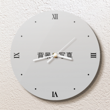 ローマ数字の文字盤で自作の写真入れ掛け時計をオリジナルでプリント　写真プリント時計のテンプレート