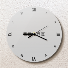 ローマ数字の文字盤がかっこいい写真入り掛け時計をオリジナルでプリント　写真プリント時計のテンプレート