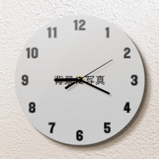 ゼッケン風な数字の文字盤がおしゃれな掛け時計をオリジナルでプリント　写真プリント時計のテンプレート