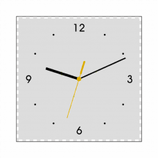 写真が映える文字盤を自作できるアクリル時計をオリジナルでプリント　写真プリント時計のテンプレート　正方形アクリル時計 1個からオリジナルで制作可能 インテリアにぴったり ギフトや記念品にもおすすめ フルカラープリントの安い自作時計の無料デザインテンプレート