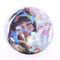 オーバーホログラム缶バッジ 安全ピン（丸型）57mm