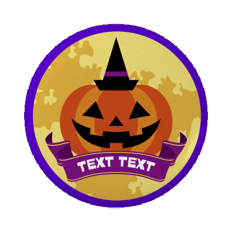 缶バッジ 44mm ハロウィン 缶バッジ3作例詳細 オリジナルプリント