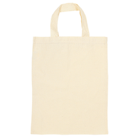 ベージュ オーガニックコットンA4フラットバッグ