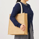 ジュートスクエアトートバッグ(ML)