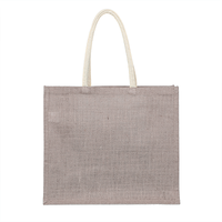 グレー ジュートスクエアトート（LL）