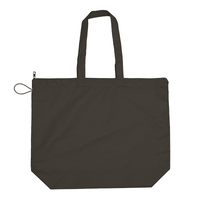 ブラック ポケッタブルファスナートート(L)