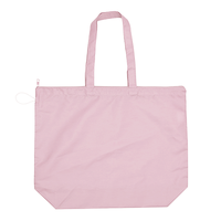 ピンク ポケッタブルファスナートート(L)