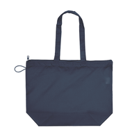 ブルー ポケッタブルファスナートート(M)