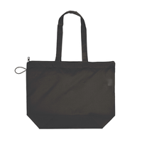 ブラック ポケッタブルファスナートート(M)