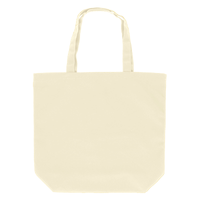 ベージュ ポリキャンバストートバッグ（L）