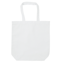 ホワイト ポリキャンバストートバッグ（M）