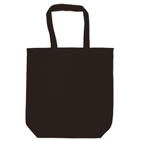 ブラック ポリキャンバストートバッグ（M）