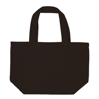 ブラック ポリキャンバストートバッグ（S）