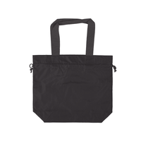 ブラック ポリ巾着トート（M）