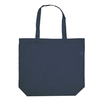 ブルー ポーチ付 ポケッタブルトート(L)