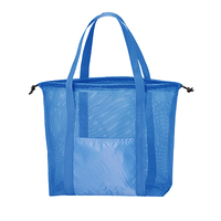 ブルー メッシュライントート(L)