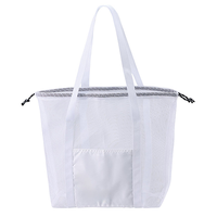 ホワイト メッシュライントート(LL)