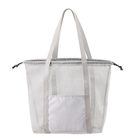 グレー メッシュライントート(LL)