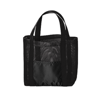 ブラック メッシュライントート（M）