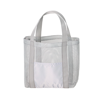 グレー メッシュライントート（M）