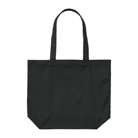 ブラック ライトナイロン リップストップ トートバッグ（M）