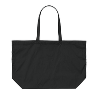 ブラック ライトナイロン リップストップ トートバッグ（W）