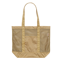 グリーン ライトナイロンリップストップ メッシュトートバッグ