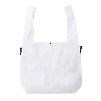 ホワイト リップショルダーマルシェバッグ