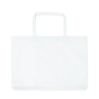 ホワイト 不織布バッグ マチ付き(大)