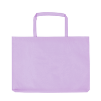 パープル 不織布バッグ マチ付き(大)