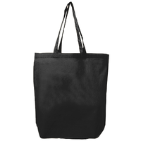 ブラック 定番トートバッグ（1色プリント）