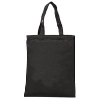 ブラック 定番ライトキャンバスバッグ(M)