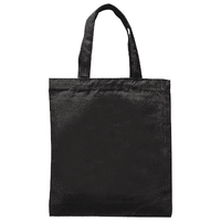 ブラック 定番ライトキャンバスバッグ(S)