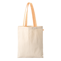 オレンジ 10oz キャンバスフラットトート ループ付