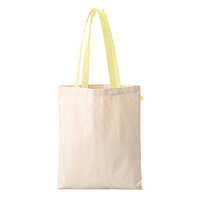 イエロー 10oz キャンバスフラットトート ループ付