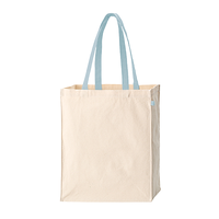 ブルー 10oz キャンバスボックストート ループ付