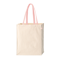 ピンク 10oz キャンバスボックストート ループ付