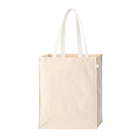 ホワイト 10oz キャンバスボックストート ループ付