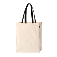 ブラック 10oz キャンバスボックストート ループ付