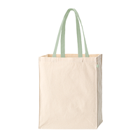 グリーン 10oz キャンバスボックストート ループ付