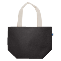 ブラック 10oz フェアトレードコットンキャンバストート(M)