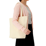 10oz 内ポケット付きオーガニックコットンキャンバストート(M)